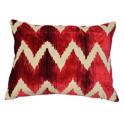 Watersedge Velvet Lumbar Pillow - Decorative Pillows