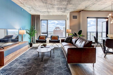 Example of a trendy home design design in Montreal
