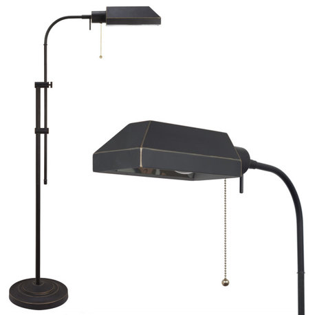 Kira Home Prescott 58" Adjustable Standing Pharmacy Floor Lamp, Includes 6W LED,