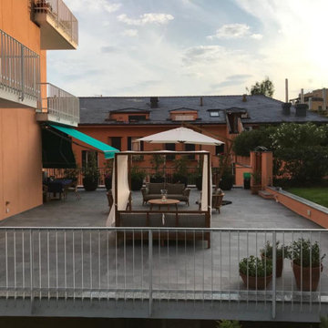 Una terrazza nel verde