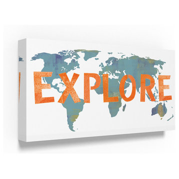 "Explore Map" by Summer Tali Hilty, Canvas Art