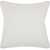Beaded and Ampersand Throw Pillow, White