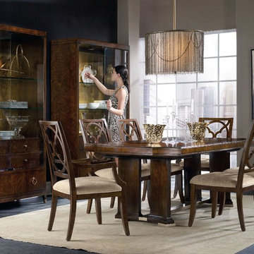 Hooker Furniture Dining Room Skyline Trestle Dining Table