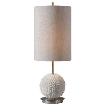 Uttermost Cascara 1 Light 24" Tall Table Lamp, Sea Shells