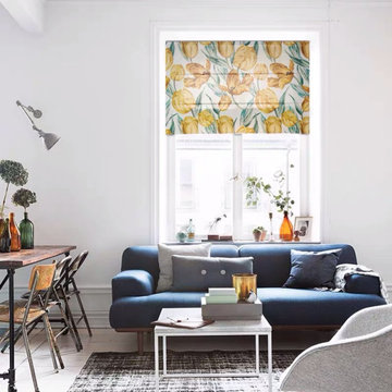 Chic tulip Roman Shade, Roman Blind for Living room