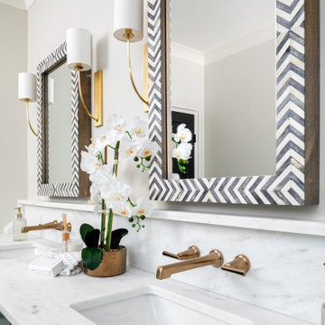 Primary Bathroom at 4208 Water Oak by Pike Properties - Charlotte Custom Home Bu