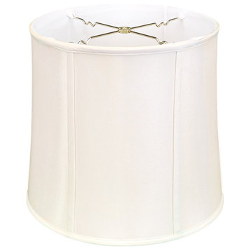 Royal Designs Drum Lamp Shade, White, 15x16x16, Single