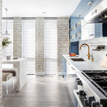 Eat-in Nook | Kitchen | Long Island Sound View Townhouse Renovation