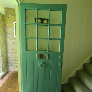"Blue" Front door restoration in Putney SW15