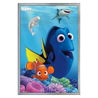 Disney Lilo and Stitch - Sitting Wall Poster, 14.725 x 22.375 Framed