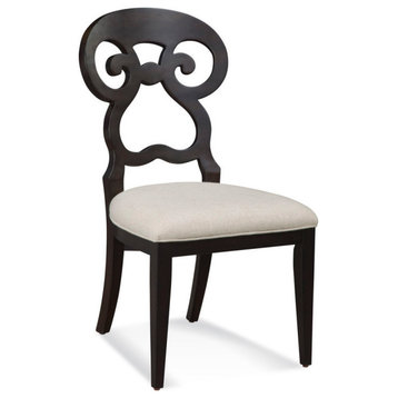 Modern Dining Side Accent Chair, Espresso