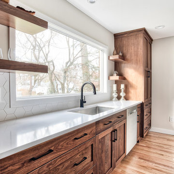 Modern Walnut Shaker Kitchen