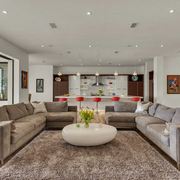 Modern Cabinetry in White  High gloss