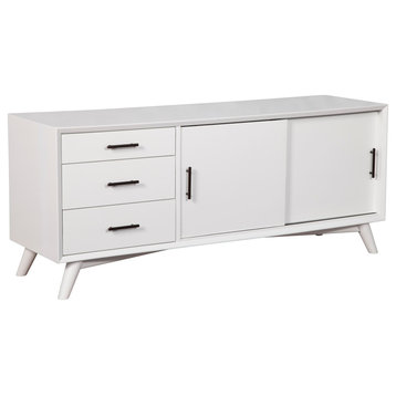 Flynn Large TV Console, White
