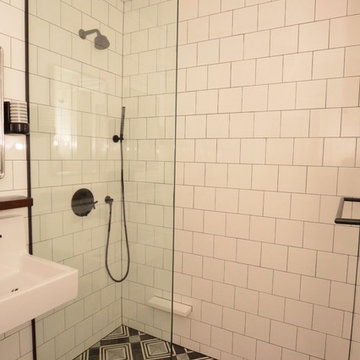 1st Black & White Master Bath