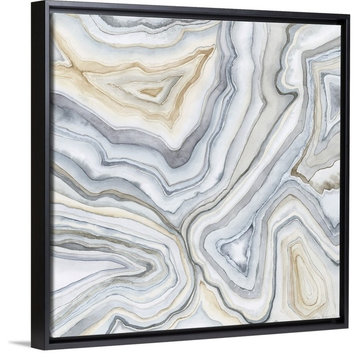 "Agate Abstract II" Floating Frame Canvas Art, 18"x18"x1.75"