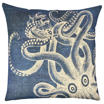 Kraken Shibori Pillow