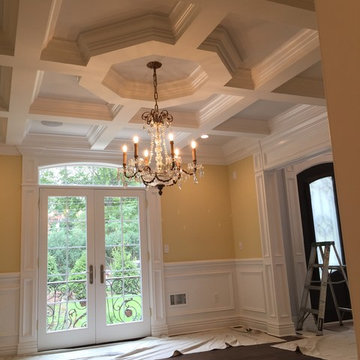 Install and Paint Coffered Ceiling