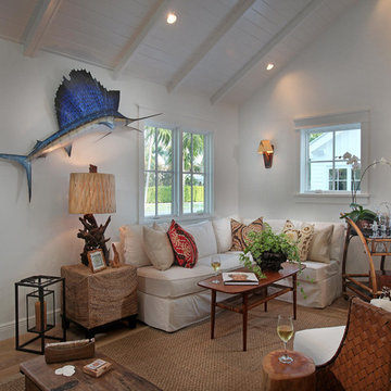 Beach Style Living Room