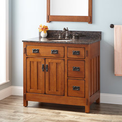 30" American Crafstman Vanity For Undermount Sink-Rustic Oak - Products