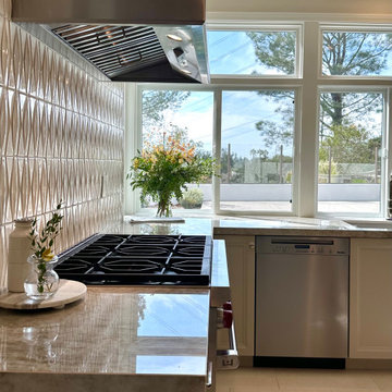 Serene Carmel Valley kitchen, designed for family living