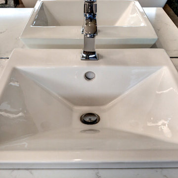 Bellevue Contemporary Bathroom with LED