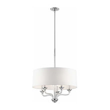 drum shade chandelier