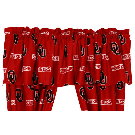 Oklahoma Sooners Printed Curtain Valance, 84"x15"