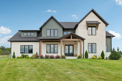 Example of an arts and crafts exterior home design in Indianapolis