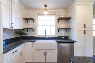 Example of a minimalist kitchen design in Other