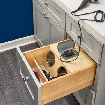 Wood Vanity Cabinet Pull Out Organizer