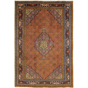 Persian Rug Ardebil 9'6"x6'6" Hand Knotted
