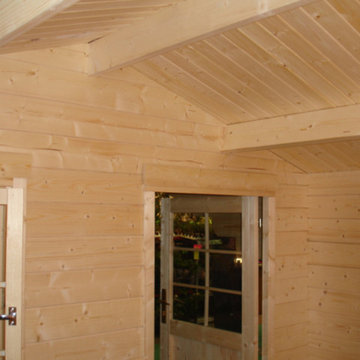 Small Log Cabin Kit Interior Photos
