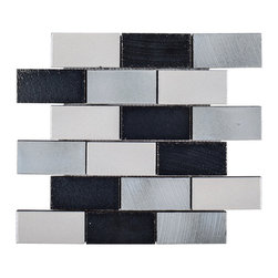 Galvanized &ndash; 2&rdquo; x 4&rdquo; Brick &ndash; 12&rdquo; x 12 3/8&rdquo; (12104) Mosaic - Mosaic Tile