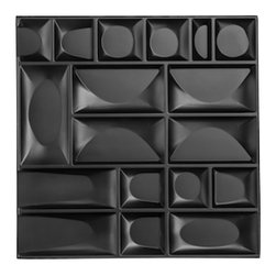 M3LD Bruin Wall Tile, 4pk - Wall Sculptures