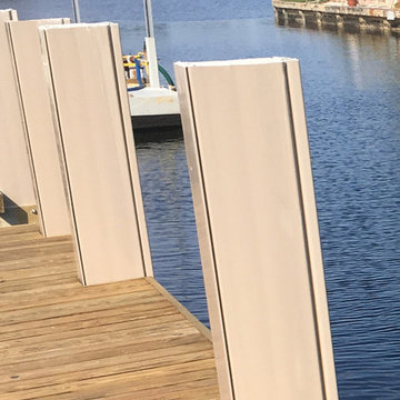 Truline Dock Piles - Vinyl-Clad, Steel-reinforced concrete dock piles