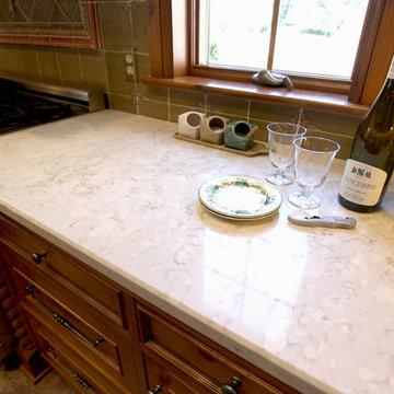 Silestone Countertops on Existing Kitchen Cabinets ~ Akron, OH
