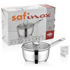 Safinox 18/10 Stainless Steel Tri-Ply Capsulated Bottom Sauce Pan, 2-Quart