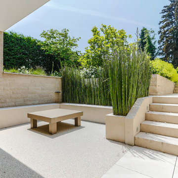 Villa mit Wasserspiel