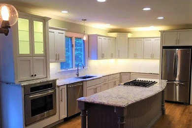 Example of a kitchen design in Boston