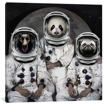 "Astro Animals" by Vin Zzep Canvas Print, 12"x12"