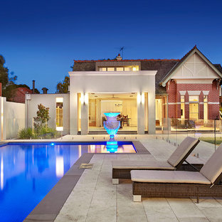 Inspiration för en funkis l-formad pool