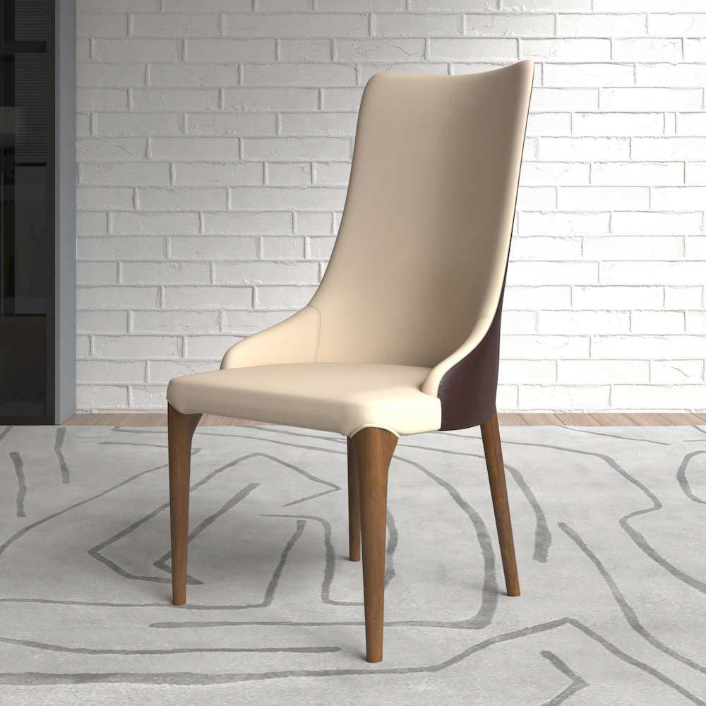 Elm Collection Modern Wooden Dining Chair In Brown - Modern - Dining ...