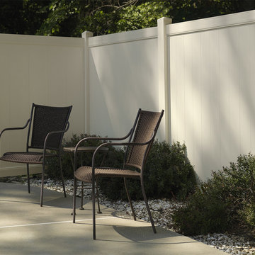 Almond Vinyl Privacy Fence