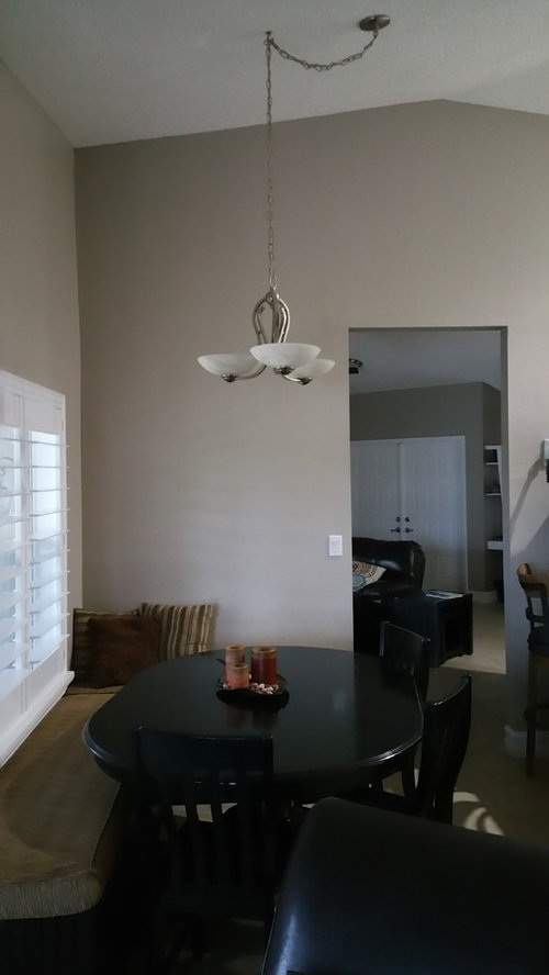 off center ceiling light fixture