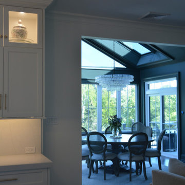 Luxury Custom Kitchen Renovation With Brass Inlays & Hidden Butler Pantry | Cali