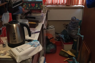 Decluttering - kitchen (before photo)