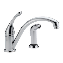 Delta Collins&trade; Single Handle Kitchen Faucet with Spray - Kitchen Faucets