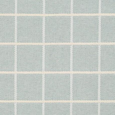 Aqua Performance Plaid woven Upholstery Fabric by the Yard