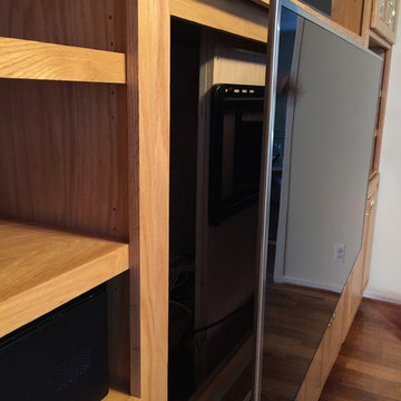 Articulating Arm TV Panel with Hidden Mounting Panel (Arm Extended)